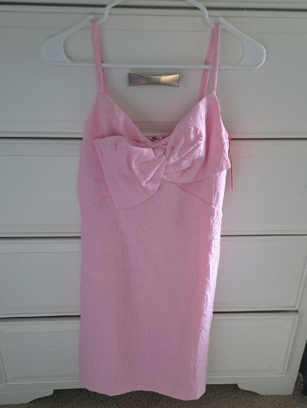 Lilly Pulitzer Light Pink Textured Spaghetti Strap Dress